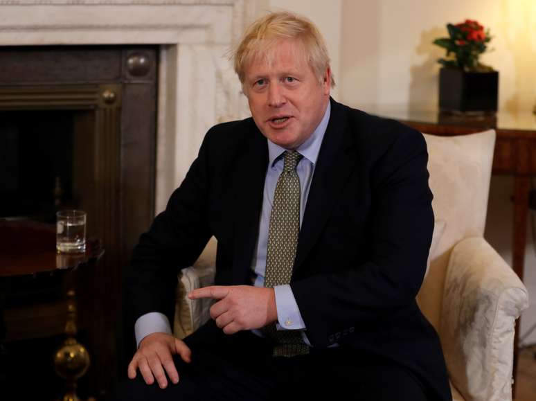 Premi&ecirc; brit&acirc;nico, Boris Johnson, em Londres
08/01/2020
Kirsty Wigglesworth/Pool via REUTERS