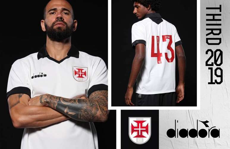 Vasco utilizará camisas feitas pela Diadora apenas até o final do Carioca (Foto: Reprodução)