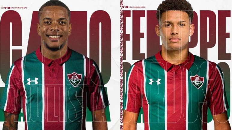 Fluminense anunciou dois reforços para o ataque (Fotos: Divulgação Fluminense)