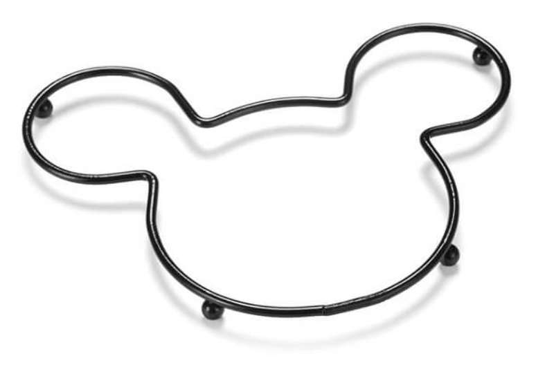 7. Modelo de descanso de panela inox em formato de Mickey. Fonte: Pinterest