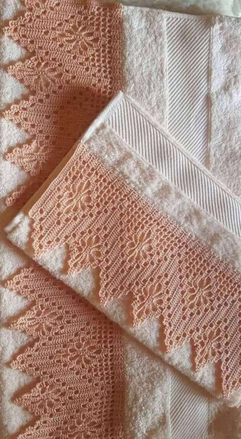 80. Bico de croche para toalha – Via: Pinterets
