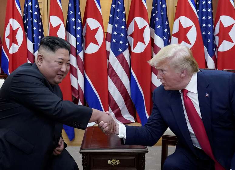 Presidente dos EUA, Donald Trump, e l&iacute;der da Coreia do Norte, Kim Jong Un
30/06/2019
REUTERS/Kevin Lamarque/File Photo