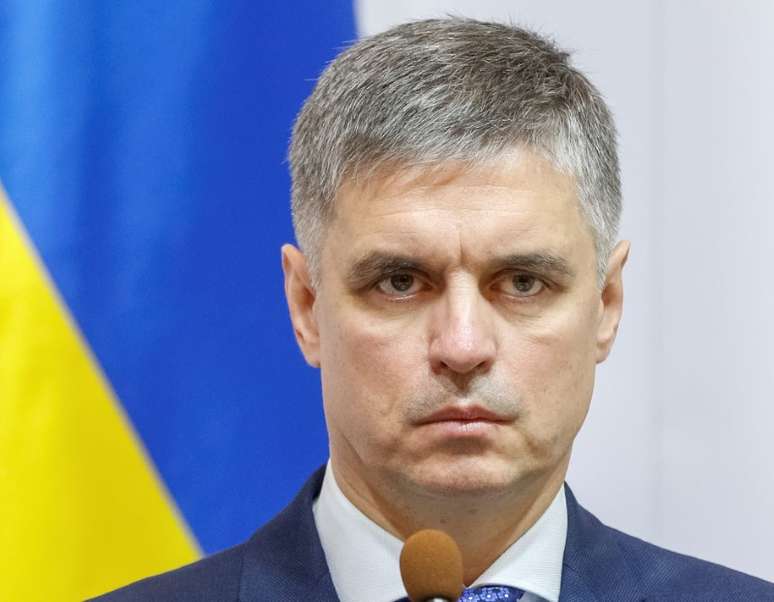 Ministro das Relações Exteriores da Ucrânia, Vadym Prystaiko, durante entrevista coletiva em Kiev
10/10/2019 REUTERS/Valentyn Ogirenko 