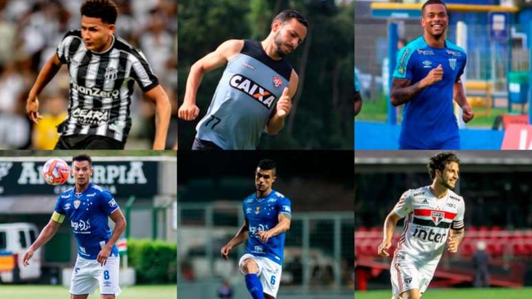 (Fotos: Stephan Eilert/Ceará; Mauricia da Matta/EC Vitória; André Palma/Avaí; Vinnicius Silva/Cruzeiro; Bruno Haddad/Cruzeiro; Flavio Hopp/Lancepress!)