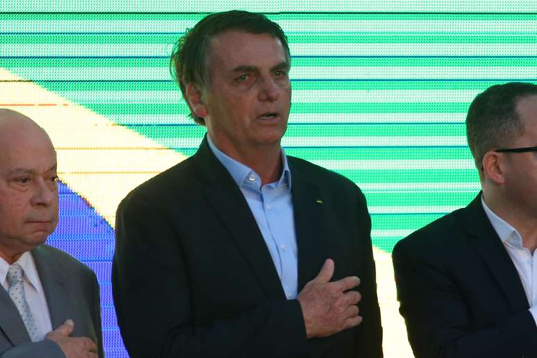 Jair Bolsonaro participa da inauguração do novo Pronto Socorro da Santa Casa de Misericórdia de Santos.