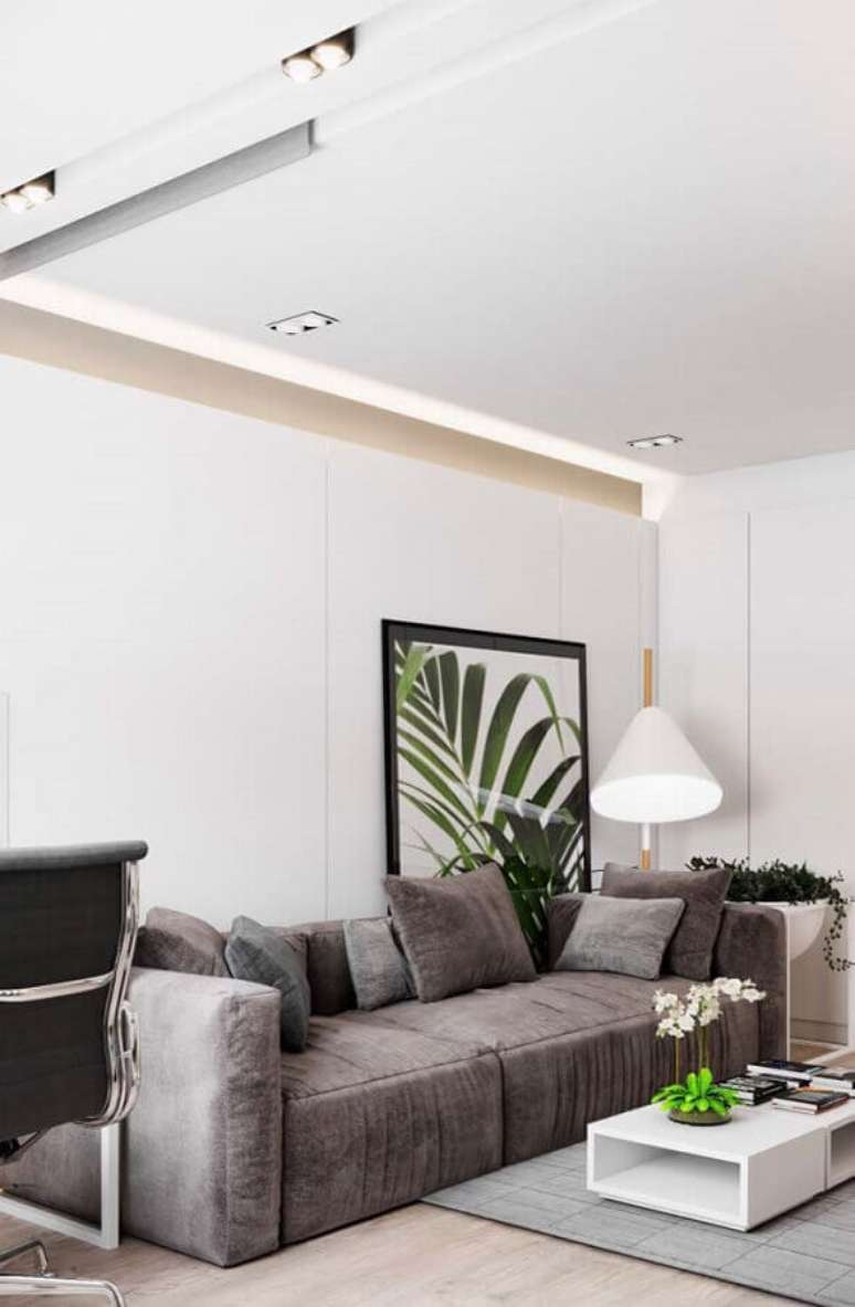4. O tecido do sofá fará grande diferença na decoração e sensação de conforto do ambiente – Foto: Webcomunica