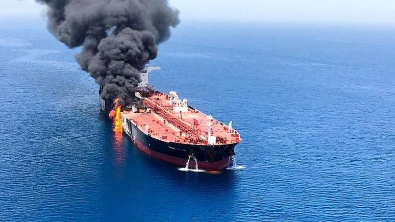 Os EUA culparam o Irã por uma série de ataques a petroleiros no Golfo no ano passado