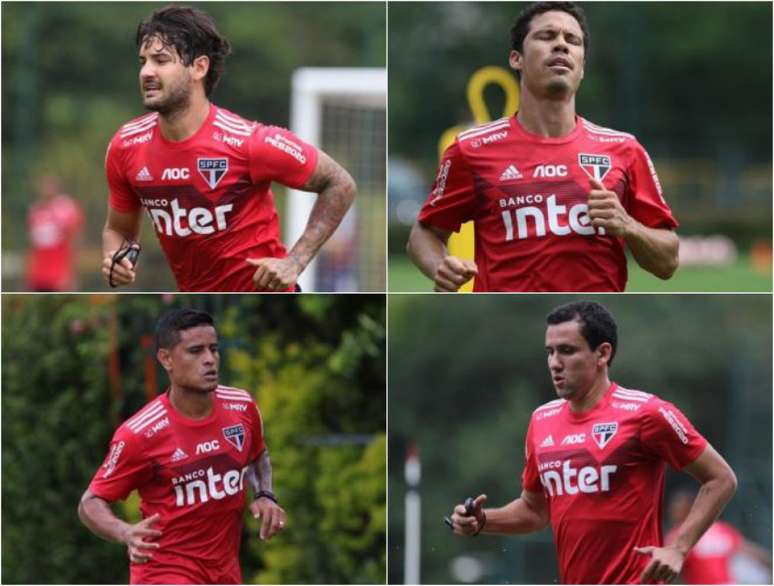 Pato, Hernanes, Everton e Pablo: vão deslanchar em 2020? - FOTOS: Rubens Chiri/saopaulofc.net