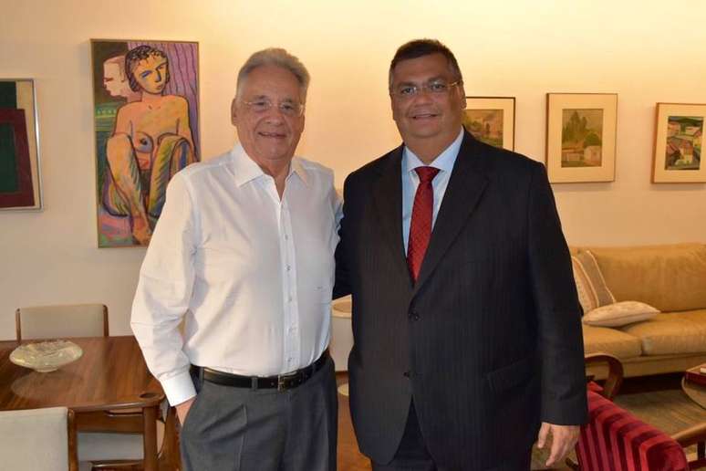 ARQUIVO 10/01/2020 POLITICA Governador do Maranhao Flavio Dino (PCdoB) encontra com o ex-presidente do Brasil Fernando Henrique Cardoso (PSDB) 