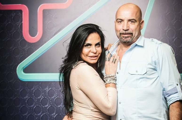 Gretchen e Carlos Marques à época em que participaram do 'Power Couple Brasil'.