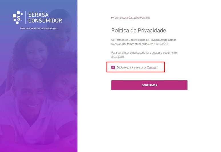 Veja como consultar seus dados no cadastro postivo.