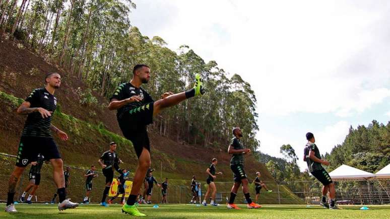 Treino no CT do China Park (Foto: Vitor Silva/Botafogo)