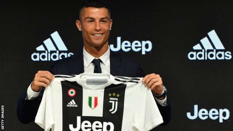 Cristiano Ronaldo trocou o Real Madrid pelo Juventus em meados de 2018