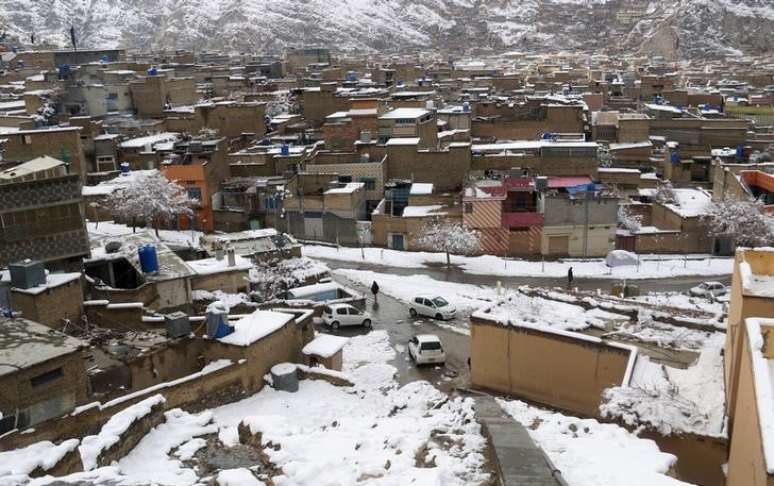 Área residencial atingida por nevasca em Mariabad, em Quetta, no Paquistão
13/01/2020
REUTERS/Naseer Ahmed