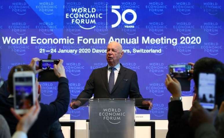Klaus Schwab, fundador e presidente-executivo do Fórum Econômico Mundial, concede entrevista coletiva em Davos
14/01/2020
REUTERS/Denis Balibouse
