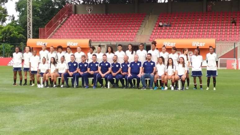 São Paulo apresentou as jogadoras que vão atuar pelo clube em 2020 (Foto: Alexandre Guariglia/Lancepress)