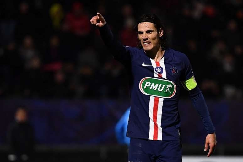 Edison Cavani é o maior artilheiro da história do PSG (Foto: AFP)