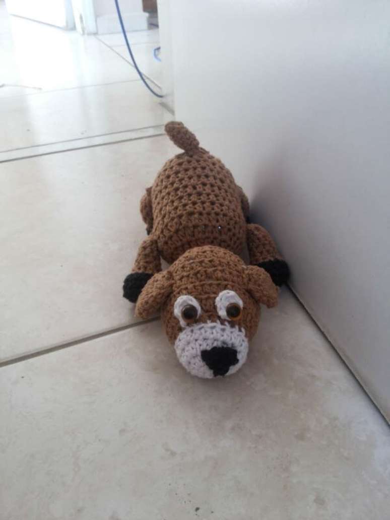 53. Peso de porta com cachorro &ndash; Foto: Elo7