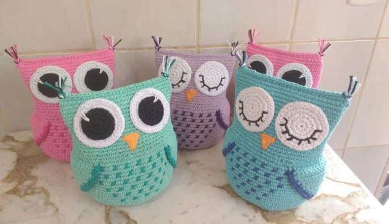 60. Peso para porta corujinha &ndash; Foto: Pinterest