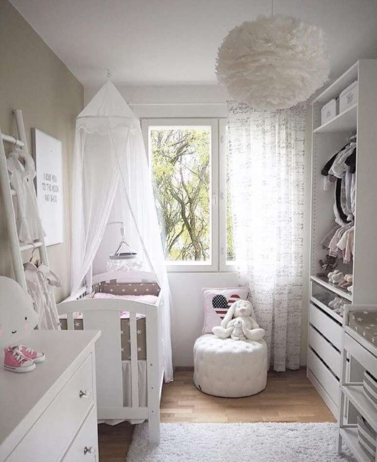 31. Janela de vidro para quarto de bebê – Foto: Pinterest