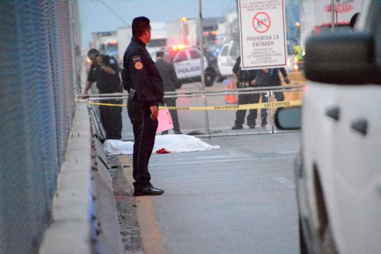 Policiais em ponte na fronteira dos EUA com o México
08/01/2020
REUTERS/Jesus Gonzalez