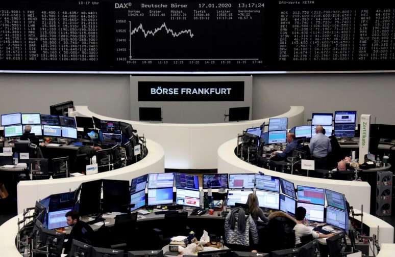 Tela com índice DAX, na Bolsa de Frankfurt. 17/01/2020. REUTERS/Staff