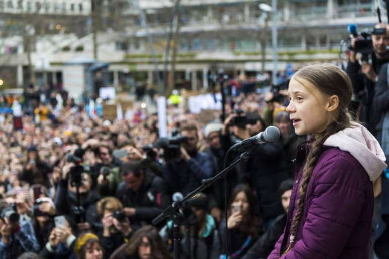 Às vésperas do Fórum de Davos, Greta protesta na Suíça