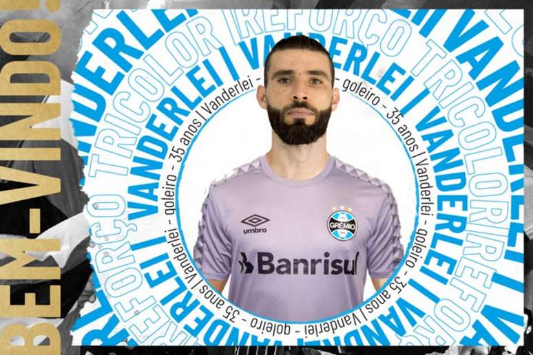 Grêmio entra em acordo com o Coritiba e anuncia o goleiro Vanderlei, ex-Santos.