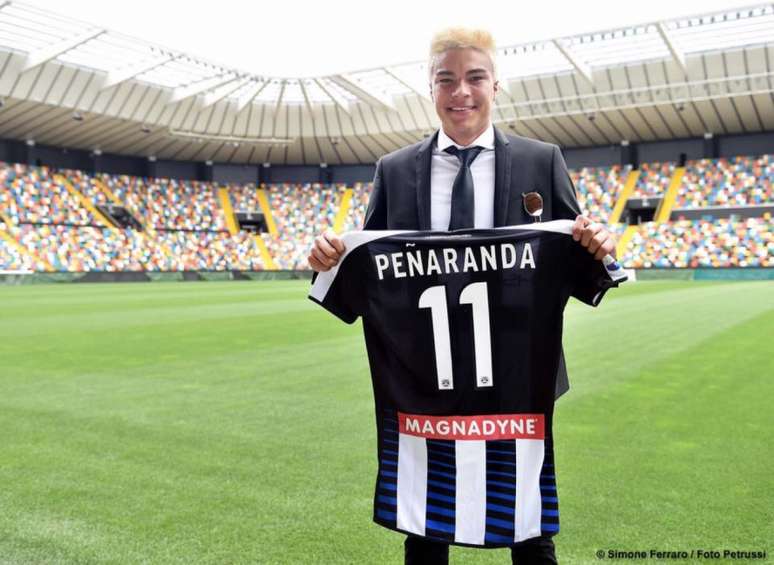 Peñaranda está no Watford, da Inglaterra, mas inicou sua trajetória na Europa, na Udinese-ITA-(Udinese/Facebook)