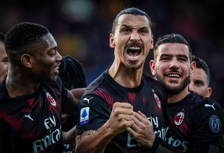 Ibrahimovic é uma dádiva de Deus para Stefano Pioli, treinador do Milan (Divulgação Twitter)