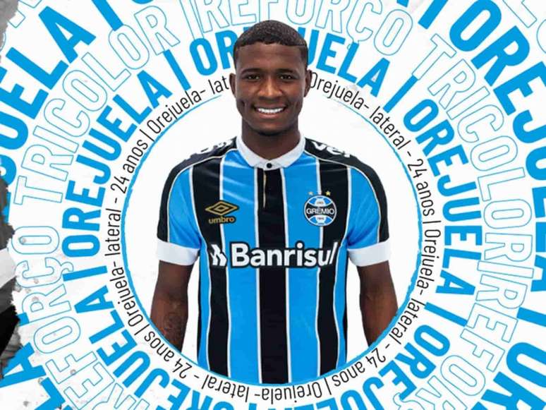 Orejuela foi anunciado como terceiro reforço do Grêmio para 2020 (Foto: Reprodução/Grêmio)