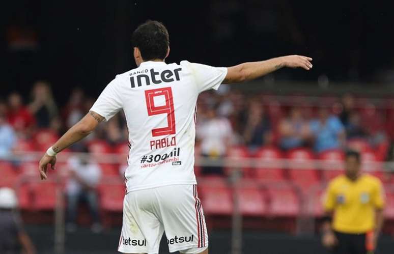 São Paulo não tem um centroavante de origem para a reserva de Pablo (Foto: Rubens Chiri/saopaulofc.net)