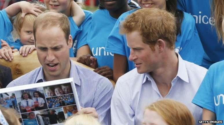 Harry e seu irm&atilde;o William trabalharam juntos em muitas a&ccedil;&otilde;es de caridade