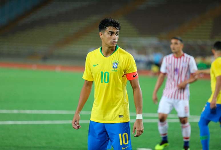 Reinier em ação pelo Sul-Americano do ano passado: meia foi o destaque do Brasil (Foto: Marcos Paulo Rebelo/CBF)