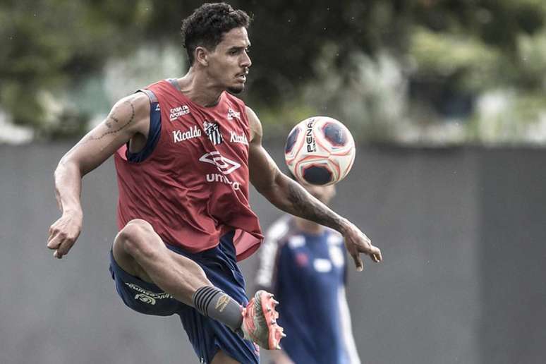 Veríssimo é dúvida para enfrentar o Bragantino, nesta quinta (Ivan Storti/Santos)