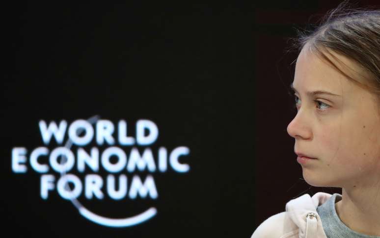 Ativista Greta Thunberg fala em painel do 50º Fórum Econômico Mundial, em Davos, Suíça
21/01/2020
REUTERS/Denis Balibouse