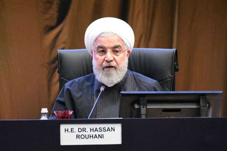 Presidente do Ir&atilde;, Hassan Rouhani, em Kuala Lumpur
19/12/2019
Departamento de Informa&ccedil;&atilde;o da Mal&aacute;sia/Divulga&ccedil;&atilde;o via REUTERS