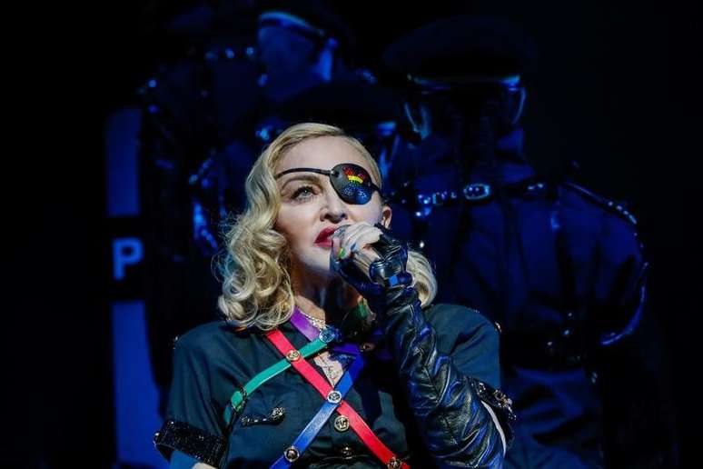 Madonna se apresenta no concerto Pride Island de 2019 durante a Marcha do Orgulho da Cidade de Nova York, EUA. 30/06/2019. REUTERS/Jeenah Moon