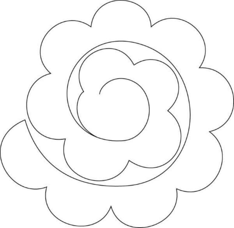 12. Molde de flor de feltro – Via: Pinterest