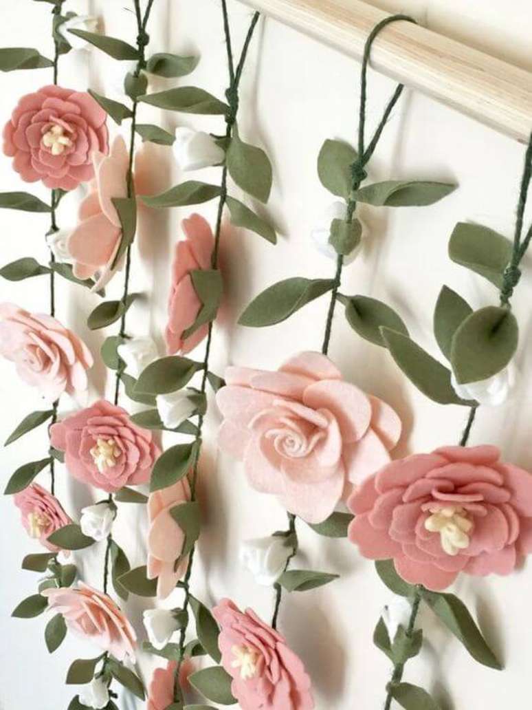 31. Flores de feltro para decoração – Foto: Etsy