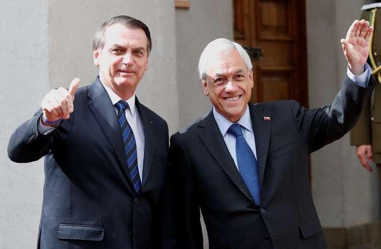 Bolsonaro e Pi&ntilde;era se re&uacute;nem em Santiago
23/03/2019
REUTERS/Rodrigo Garrido