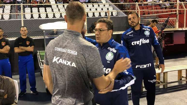 Luxemburgo foi bem no intrervalo e mudou o Palmeiras (Foto: Divulgação Twitter Ituano)