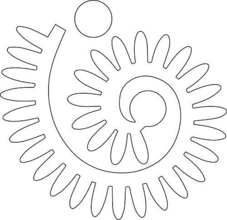 59. Flor de feltro para margarida &ndash; Via: Pinterest