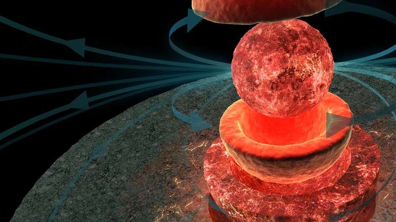 Quando a Lua era 'jovem', a gravidade da Terra agitava seu n&uacute;cleo o que gerava seu campo magn&eacute;tico