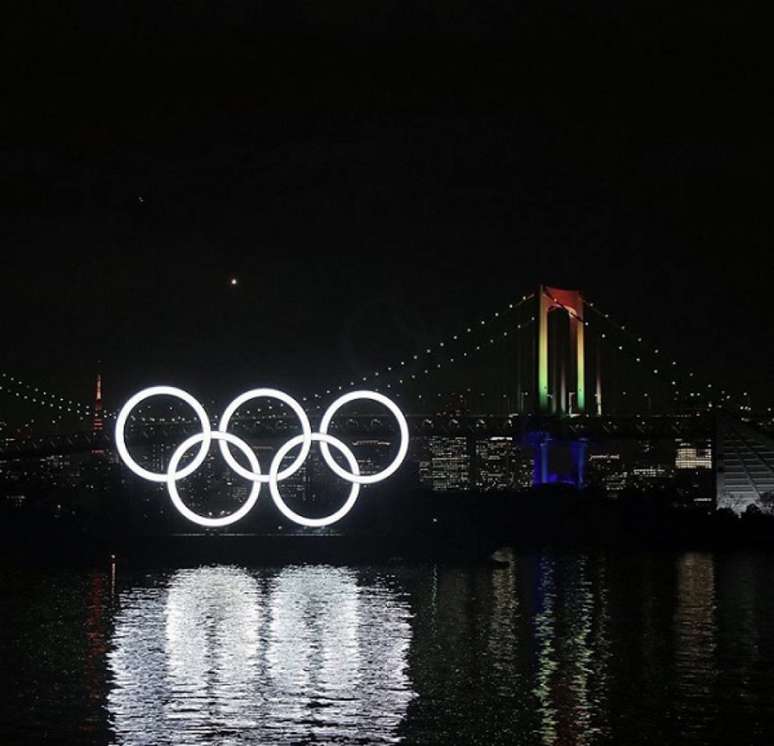 Anéis Olímpicos são inaugurados de forma oficial (Foto: Reprodução/Instagram)