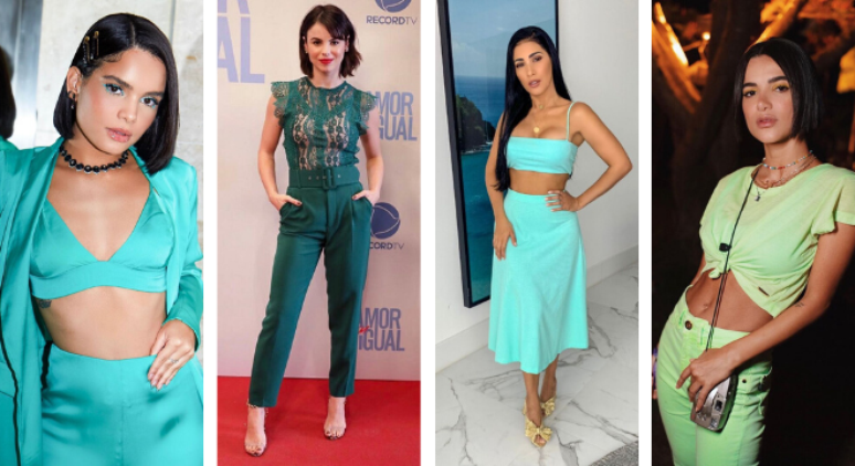 Famosas criam looks monocromáticos com a cores do ano (Reprodução/Instagram)