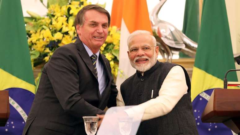 Dúvidas sobre vistos aos chineses foram colocadas durante viagem de Bolsonaro à Índia, onde se encontrou com o primeiro-ministro Narenda Modi