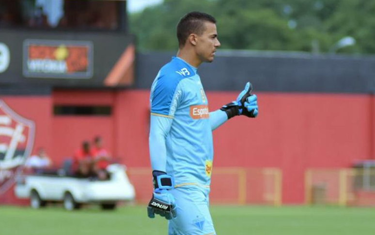Felipe Alves salvou o Fortaleza com boas defesas no segundo tempo (Foto: Reprodução)