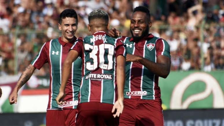 Miguel deu assistência para um dos gols de Luccas Claro (Foto: MAILSON SANTANA/FLUMINENSE FC)