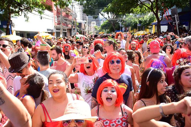 Bloco Ritaleena, na Rua dos Pinheiros, em São Paulo (SP), no Carnaval de 2019 (23/02/2019)